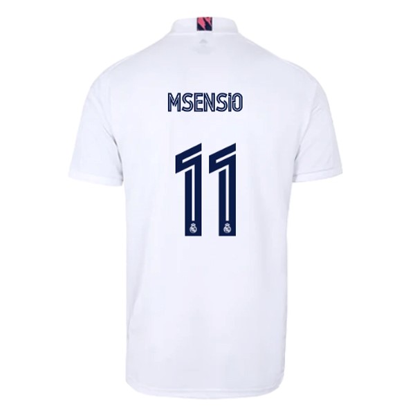 Trikot Real Madrid Heim NO.11 Asensio 2020-21 Weiß Fussballtrikots Günstig